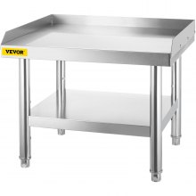 VEVOR Table en acier inoxydable pour préparation et travail, support d'équipement