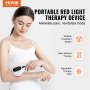 VEVOR Appareil de thérapie par lumière rouge, 12x650 nm + 4x808 nm, thérapie par lumière rouge et proche infrarouge portable affichage LED pour soulager douleurs musculaires pour animaux domestiques