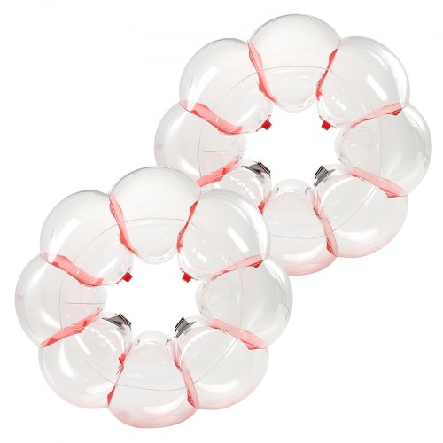 Lot De 2 Bulles Gonflables Géantes 0,9 M – Balles Pare-Chocs Sumo PVC Épais Rayures Bleues, Jeux Plein Air, Jardin, Plage