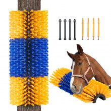 VEVOR Brosse à Gratter pour Bétail Cheval Anti-démangeaisons Longueur 51 cm