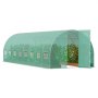 VEVOR Serre Tunnel Plantes Cadre Galvanisé Couverture PE Verte 835x290x225 cm