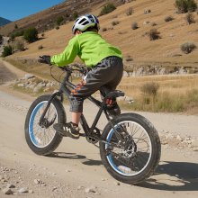 VEVOR Vélo de montagne VTT avec suspension avant 50 cm 7 vitesses pour enfants