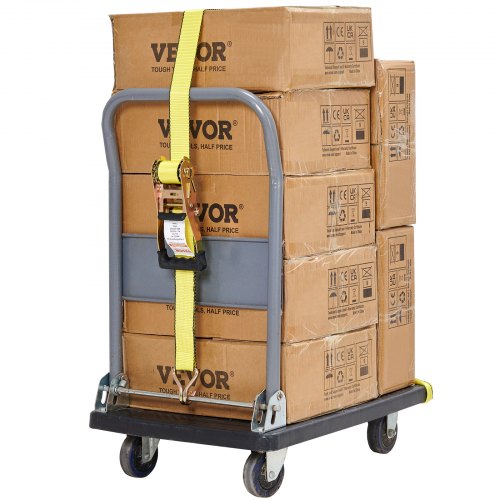 Sangle à Cliquet D’arrimage Avec Tendeur à Cliquet Et Crochets, TMU 4000 Kg, Longueur 5 M, Largeur 50 Mm