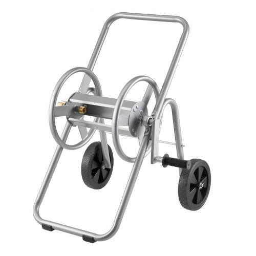 Chariot enrouleur de tuyau, capacité du tuyau d'eau 1,5 cm et 76 m, outils mobiles avec 4 Chariot enrouleur de tuyau, capacité du tuyau d'eau 1,5 cm et 76 m, outils mobiles avec 4