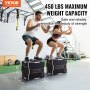 VEVOR Boîte de Pliométrie 3-en-1 Boîte à Saut Musculation Fitness Crossfit en Bois Antidérapant Hauteur 40/35/30 cm Charge 204 kg pour Entraînement Pliométrique Step-ups Pompes Squats Gym Domicile