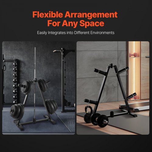 Arbre de Rangement VEVOR Haltères – Charge 454 kg, Roues