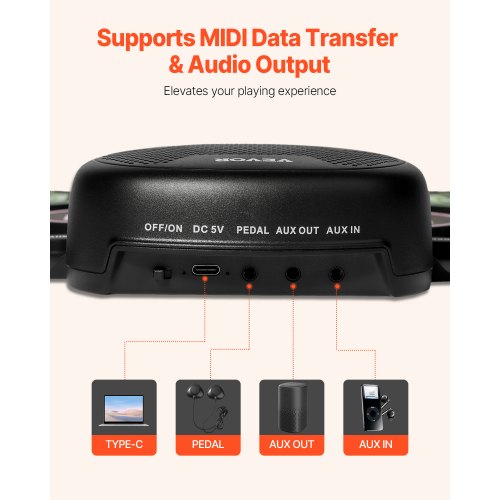 POGOLAB Batterie Électronique 7 Pads Roll-Up – Bluetooth, USB MIDI, Enceinte Intégrée, Pédales + Baguettes, Idéal Débutants Enfants Adultes