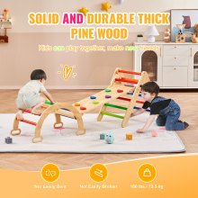 VEVOR Kit triangle d'escalade montessori 5 en 1 jouets d'escalade pour enfants M