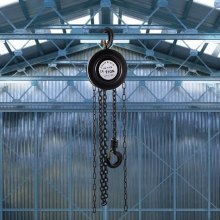 VEVOR – bloc de chaîne de levage à chaîne, capacité de 1 tonne, construction en acier de levage de 10 pieds, noir