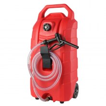 VEVOR Bidon d'Essence sur Roues 16 gal 60 L Réservoir de Carburant Portable Écoulement par Gravité Transfert Carburant pour Essence, Diesel, Huile, Machine, Tondeuse, Voiture, Tracteur, Bateau, Moto