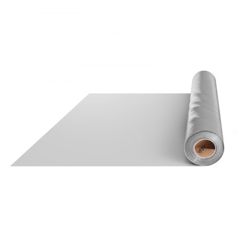 Bâche en plastique très résistante, 0,15 mm, rouleau de bâche en polyéthylène épais, 3,05 x 30,48 m, bâche de protection peinture, pour pare-vapeur de vide sanitaire, double face noir et blanc
