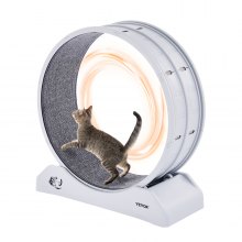 VEVOR Roue d'Exercice pour Chat Grande Roue de Course d'Intérieur 80 cm Blanc