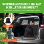 accessoires VEVOR pour installation facile, sac de transport portable dans un coffre de voiture.