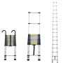 VEVOR Échelle Télescopique Alu Extensible Rétraction Multi-boutons 6,2 m 170 kg