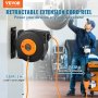 VEVOR Enrouleur de câble extension rétractable 15m 1600W cordon alimentation 1m