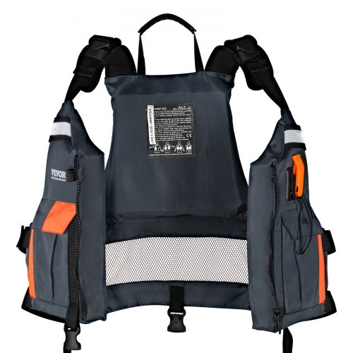 Gilet De Sauvetage Adulte – Flottabilité Légère, Bandes Réfléchissantes, Boucle Ajustable, Pour Kayak, Paddle, Pêche, Voile