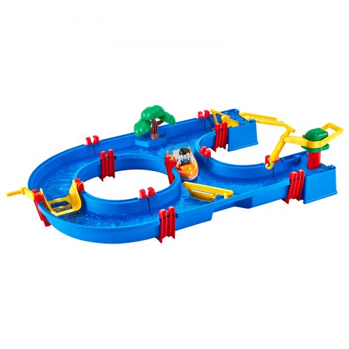 Jkioump Table A Eau Enfant Exterieur, Ensemble De Jeu De Pêche, Accessoires De Aquaplay Circuit Deau, Table D Activité Exterieur avec Pompe, pour Piscine, Anniversaire, Cadeau