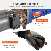 VEVOR Cintreuse de Barres d'Armature Électrique Hydraulique 1500 W 0-90° 6-20 mm