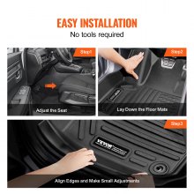 VEVOR Tapis de Sol pour Voitures 3PCs pour Honda CR-V Modèles Hybrides 2017-2022