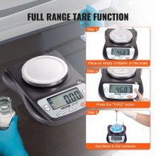 VEVOR Balance Analytique Balance de Labo 600 g x 0,01 g 6 Unités de Conversion