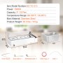 VEVOR Chauffe-Plat Buffet Bain-Marie Électrique 3 Bacs de 7,6 L Écran en Verre