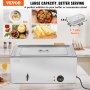 VEVOR Chauffe-Plat Buffet Bain-Marie Électrique de Comptoir Bac en Inox de 18 L