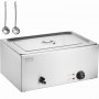 VEVOR Chauffe-Plat Buffet Bain-Marie Électrique de Comptoir Bac en Inox de 18 L