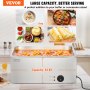 VEVOR Chauffe-Plat Buffet Bain-Marie Électrique de Comptoir 1200 W 18 L en Inox