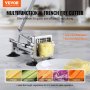 VEVOR Coupe-Frites Coupe-Légumes Multifonction en Acier Inoxydable avec 3 Lames