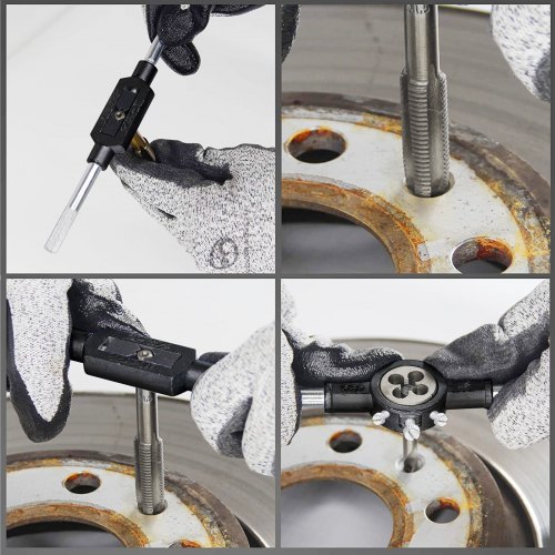 Jeu de tarauds et filières, 20 ou 40 pièces, clé en acier allié, outils de taraudage manuel, vis