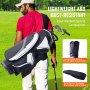 golfeur portant un sac de chariot de golf VEVOR avec des sangles confortables sur un terrain vert, mettant en valeur sa housse anti-poussière.