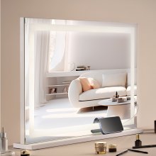 VEVOR Miroir de Maquillage Lumière LED avec USB Support de Bureau 797x547 mm