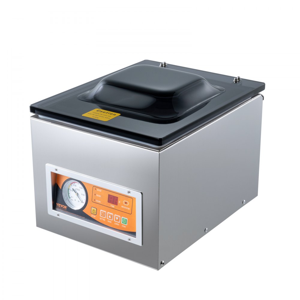 VEVOR Machine à emballer sous vide à chambre 260 W machine d'emballage sous vide taille compacte 260 mm dans la cuisine domestique et pour un usage commercial pour aliments humides, viandes, marinades