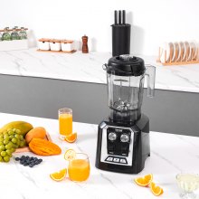 VEVOR Mixeur Professionnel Mélangeur pour Smoothies de Comptoir 2 L Boissons