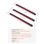 VEVOR Kit Organisateurs de Douilles en Rails Aluminium Lot de 3 avec 40 Clips