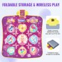 VEVOR Tapis de Danse Enfants de Jeu pour 1 Joueur Filles Garçons 3 Ans et Plus