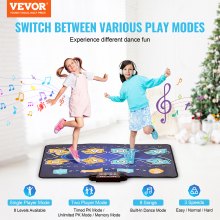 VEVOR Tapis de Danse Enfants de Jeu pour 2 Joueurs Filles Garçons 3 Ans et Plus