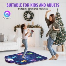 VEVOR Tapis de Danse Enfants de Jeu Bluetooth pour Filles Garçons 3 Ans et Plus