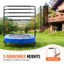 VEVOR Mini trampoline pliable fitness rebounder pour tout-petits 1435 mm bleu