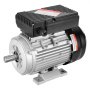 VEVOR Moteur 0,75kW 1400tr/min CA 220-240V 5,45A monophasé arbre à clavette 19mm