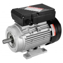 VEVOR Moteur 0,75kW 1400tr/min CA 220-240V 5,45A monophasé arbre à clavette 19mm