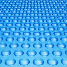 VEVOR Couverture solaire pour piscine, diamètre 3,05 m, bâches solaires rondes pour piscine, épaisseur de 0,38 mm, protecteur de piscine en PE pour piscine hors sol creusée, pour chauffer l'eau, bleu