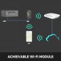 Contrôleur De Charge Solaire Mppt-60a Wifi Travail Automatique 12v/24v/36v/48v