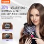 VEVOR Brosse Sèche-cheveux Ionique Enduit Titane Électrolytique Céramique 75 mm