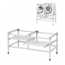 VEVOR Socle Support Machine à Laver Lave-Linge 1230x635 mm 267 kg Double Plateau