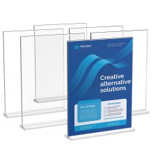 VEVOR Présentoir de Table Porte-Brochures en Acrylique 21,6x28 cm 6PCs Menu