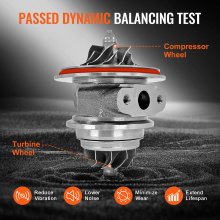 VEVOR Turbocompresseur turbo avec kit de joints pour cylindrées de 1,5 L à 4,0 L