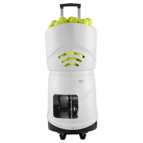 Lanceur de balle de tennis portable avec chargeur automatique, télécommande et batterie rechargeable pour la pratique et l'entraînement