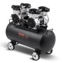 VEVOR Compresseur Air Compact Portable Sans Huile Réservoir 75 L 90 PSI 2,65 kW