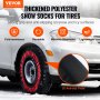 VEVOR 2PCs Chaussette à Neige pour Pneu Chaîne à Neige Textile Taille XL Voiture